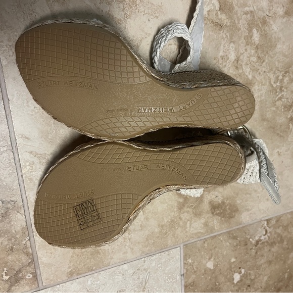 Stuart Weitzman Alex Crochet Woven Strappy Sandal - Picture 4 of 5